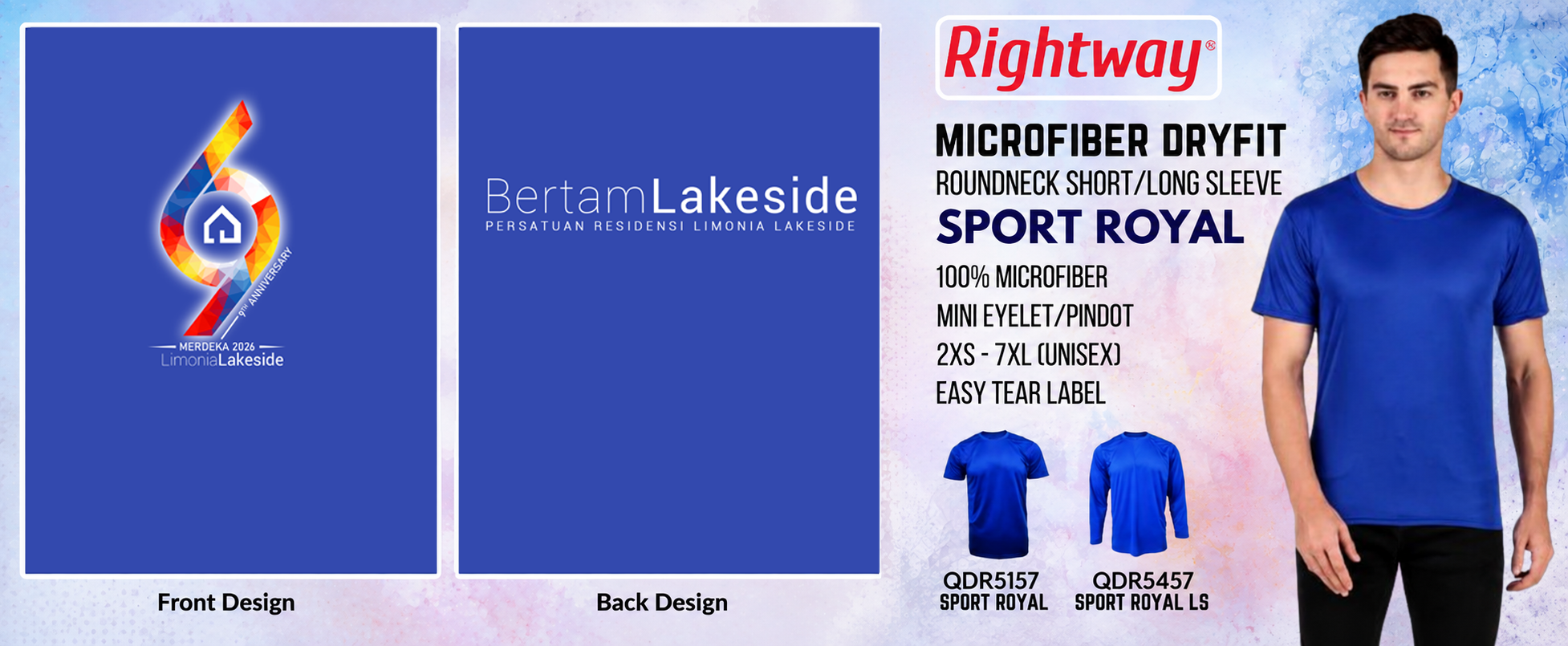 Front Design dan Back Design Merdeka LARA 2026